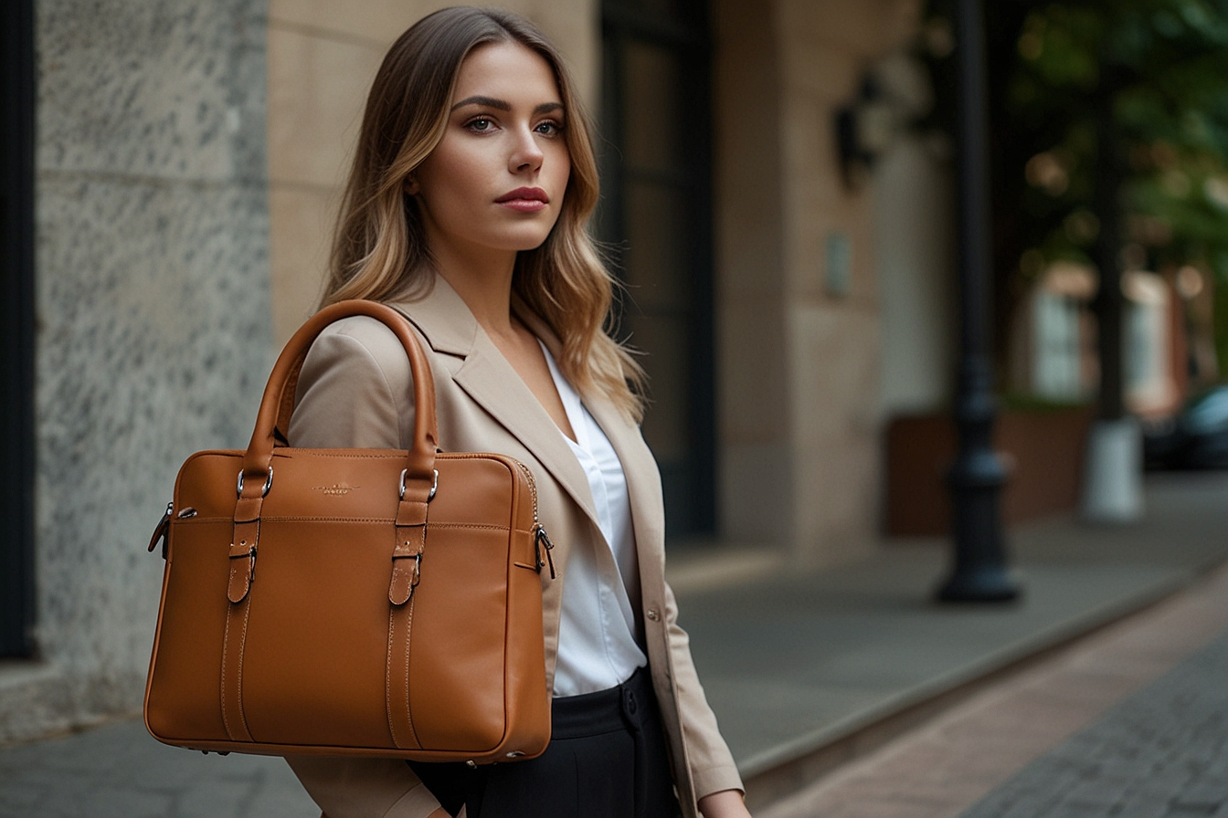 womens leather laptop bag